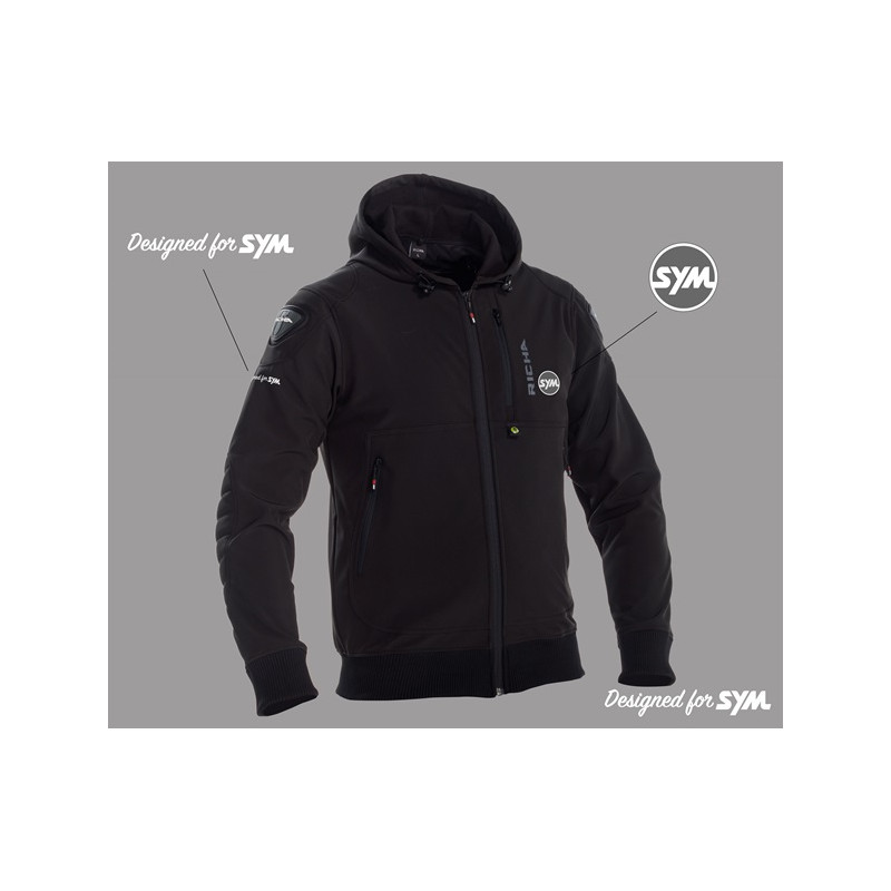 ATOM HOODIE BLACK SYM M