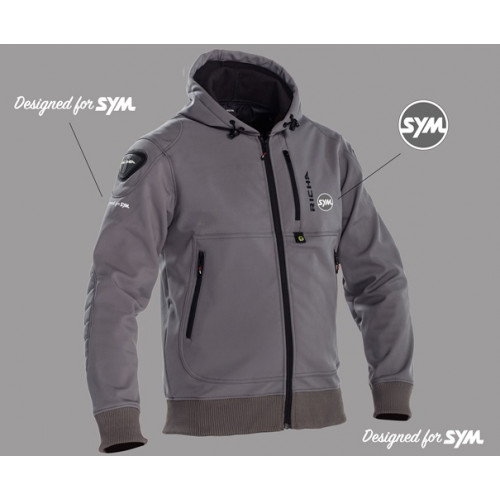 ATOM HOODIE GREY SYM L